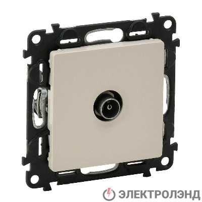Механизм розетки TV Valena Life оконечная 10дБ 0-862МГц с лицевой панелью сл. кость Leg 753560