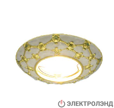 Светильник Regal 51 3 46 литой неповорот. MR16 бел./зол. ИТАЛМАК IT8458