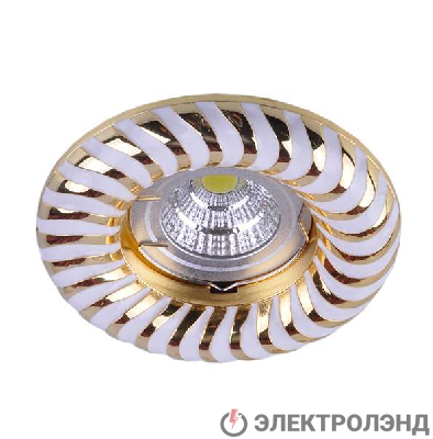 Светильник Regal 51 4 46 литой неповорот. MR16 бел./зол. ИТАЛМАК IT8546