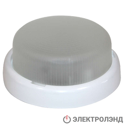 Светильник ДБО "Раунд 200" LED 9Вт 5000К IP44 мат. (груп. упак.) Элетех 1030450282