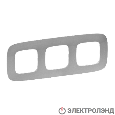 Рамка 3-м Valena Allure универсальная алюм. Leg 754393