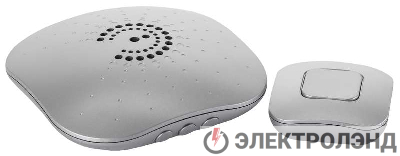 Звонок беспроводной BIONIC Silver ЭРА Б0017749