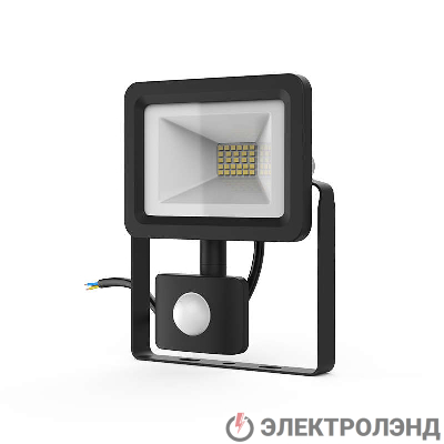 Прожектор светодиодный Elementary 20Вт 1380лм IP65 6500К с датчиком движения Gauss 628511320