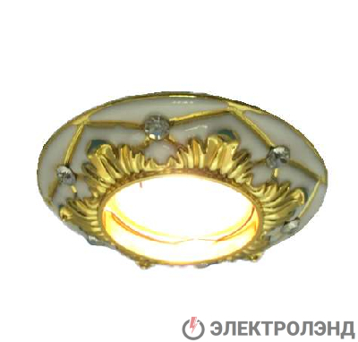Светильник Regal 51 2 46 литой неповорот. MR16 бел./зол. ИТАЛМАК IT8452