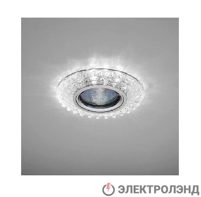 Светильник Emilia LED 51 5 70 декор. огран. полимер. со светодиод. подсвет. MR 16 прозр. ИТАЛМАК IT8681