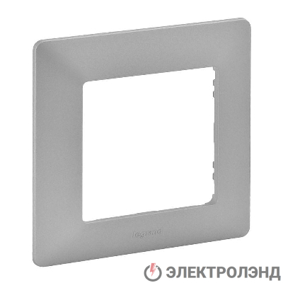 Рамка 1-м Valena Life универсальная алюм. Leg 754137