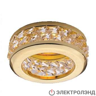 Светильник Sorento 51 1 04 штампов. с огран. стеклом MR16 зол. ИТАЛМАК IT8508