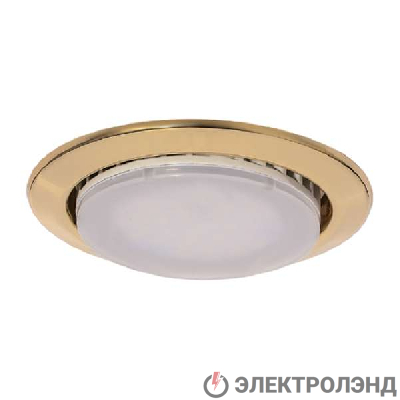 Светильник Montana 53 0 04 slim штампов. неповорот. GX53 тонкий зол. ИТАЛМАК IT8788