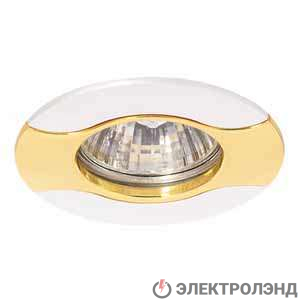 Светильник Nautilus 51 0 22 литой неповорот. комбинир. MR16 никель/зол./никель ИТАЛМАК IT8030